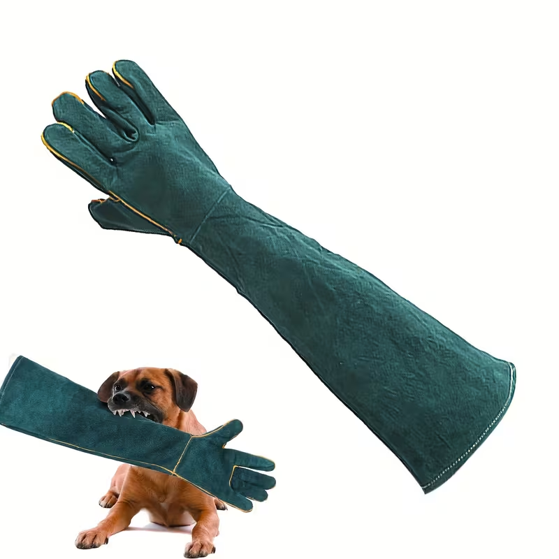 Bite-Resistant Animal Handling Gloves – Reinforced Hand Protection for Dog Training, Cat Grooming & Pet Bathing